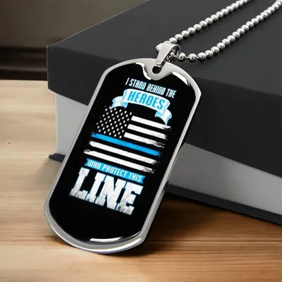 Stand With Our Heroes - Army Tag Necklace, Dog Tag