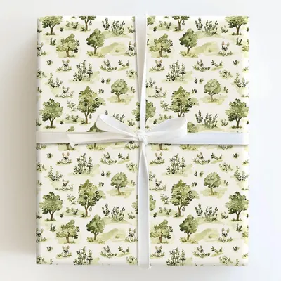 Park Day with the Frenchies - Gift Wrap for Christmas, Holidays Wrapping Paper, Christmas Wrapping Paper