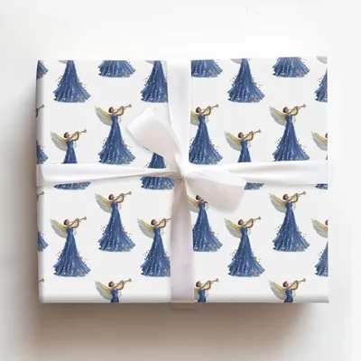 Midnight Gloria - Gift Wrap for Christmas, Holidays Wrapping Paper, Christmas Wrapping Paper