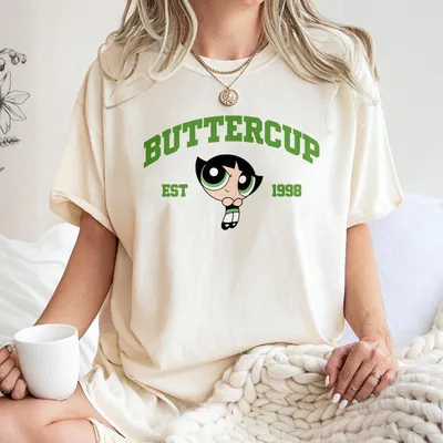 Buttercup T-Shirt, Powerpuff Girls Character T-Shirt, Cartoon T-Shirt,Halloween T-Shirt, Gift For Friends