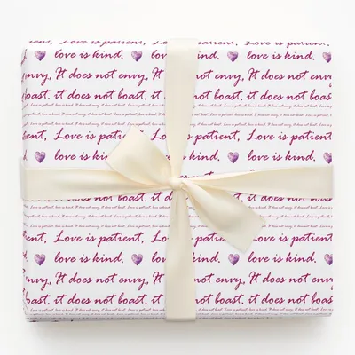 What Love Is - Gift Wrap for Christmas, Holidays Wrapping Paper, Christmas Wrapping Paper