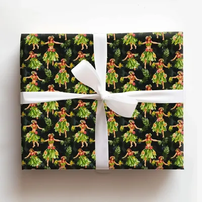 Maui Wowi - Gift Wrap for Christmas, Holidays Wrapping Paper, Christmas Wrapping Paper