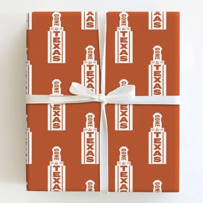Gone to Texas - Gift Wrap for Christmas, Holidays Wrapping Paper, Christmas Wrapping Paper