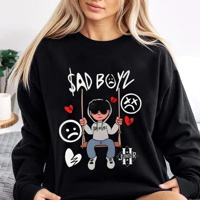 Junior H Sad Boyz Mania Tour 2025 Sweatshirt Unisex Graphic For Fans Of Latin Trap & Urban Style