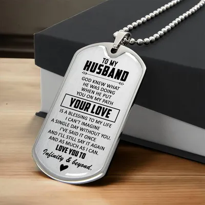 Gift For Husband - Blessing - Dog Tag - Army Tag Necklace, Dog Tag