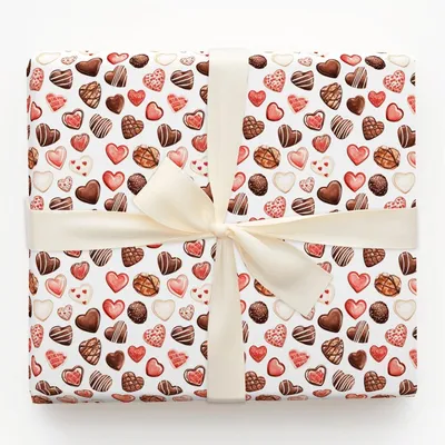 Chocolate Charm - Gift Wrap for Christmas, Holidays Wrapping Paper, Christmas Wrapping Paper