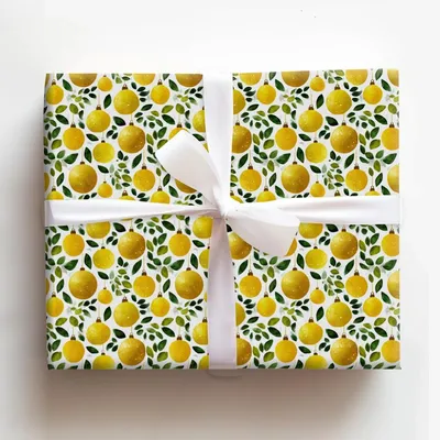 Lemonade Shade - Gift Wrap for Christmas, Holidays Wrapping Paper, Christmas Wrapping Paper