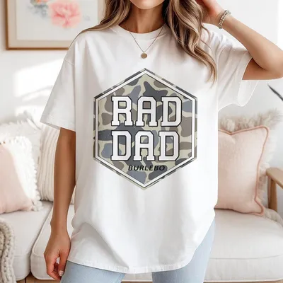 Burlebo Rad Dad Camo T-Shirt T-Shirt For Cool Dads Burlebo Rad Dad T-Shirt Premium Cotton Unisex T-Shirt Unisex Short