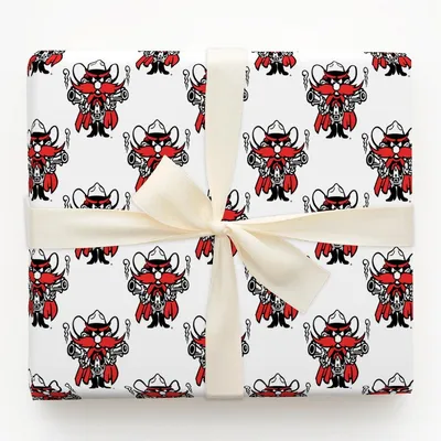 Raider Red - Gift Wrap for Christmas, Holidays Wrapping Paper, Christmas Wrapping Paper