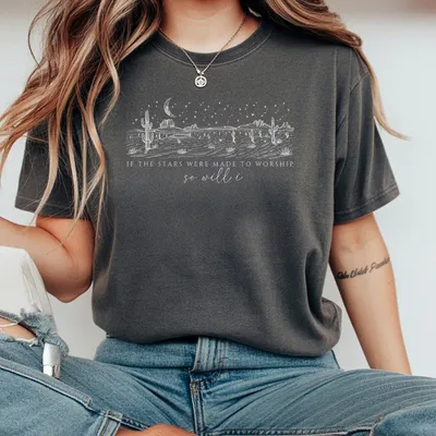 Religious T-Shirt If The Stars Were Made To Worship T-Shirt Christian T-Shirt Bible Verse T-Shirt Faith T-Shirt Unisex