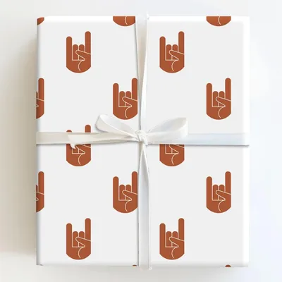 Horns in Hand - Gift Wrap for Christmas, Holidays Wrapping Paper, Christmas Wrapping Paper