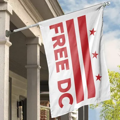 Free Dc House Flag, Washington Dc Statehood Banner, Political Yard Decor Horizontal House Flag