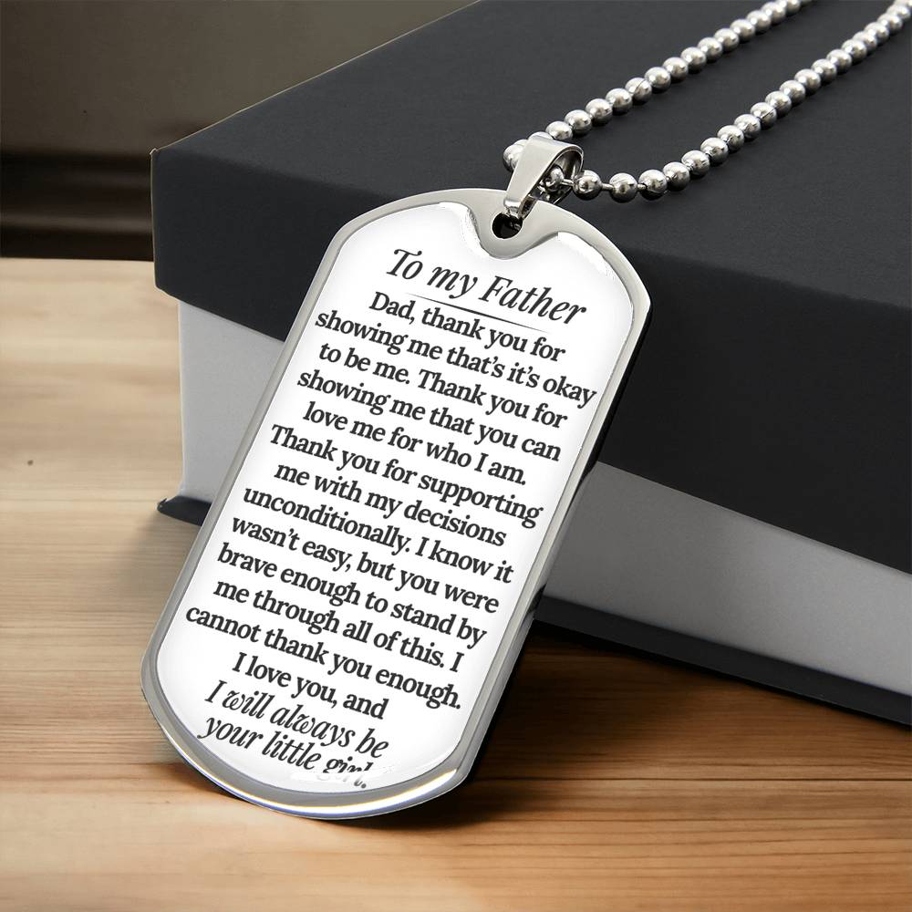 Dog Tag Necklace - Daughter Or Son's Gift To Father, Dad Daddy Papa Father's Day Birthday Jewelry - Army Dad I Raised My Hero - Army Tag Necklace, Dog Tag