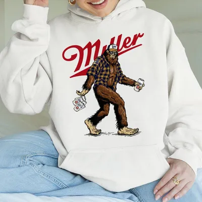Bigfoot Miller Lite Hoodie, Funny Hoodie, Gift For Him And Her