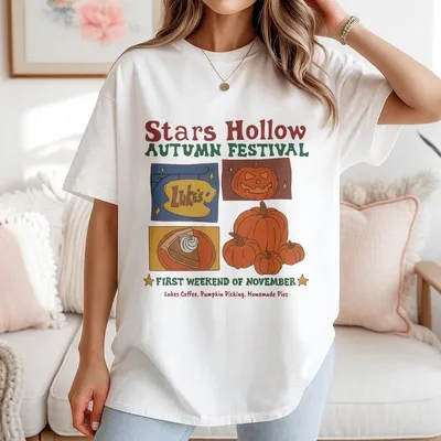 Stars Hollow Autumn Festival T-Shirt Fall Vibes Gift For Fan Gilmore Girls Movie Fall Season