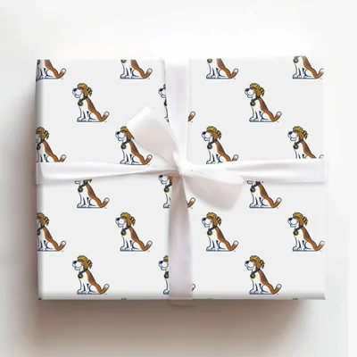 Mountaineer Hound - Gift Wrap for Christmas, Holidays Wrapping Paper, Christmas Wrapping Paper