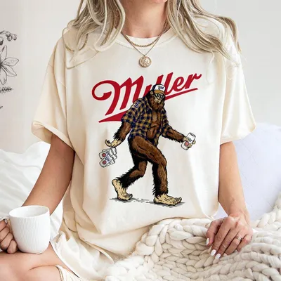Bigfoot Miller Lite T-Shirt, Funny T-Shirt, Gift For Him And Her