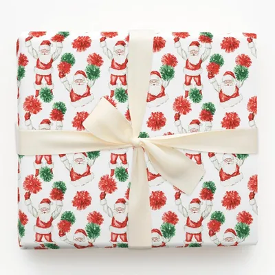 Santa's Spirit Squad - Gift Wrap for Christmas, Holidays Wrapping Paper, Christmas Wrapping Paper
