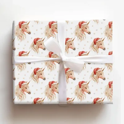 Twinkle Mane - Gift Wrap for Christmas, Holidays Wrapping Paper, Christmas Wrapping Paper