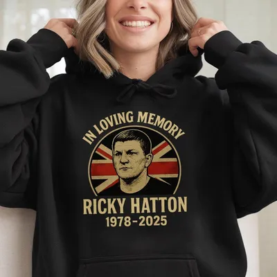 Boxing Legend Ricky Hatton Memorial Hoodie Vintage Tribute Style Legends Never Die Ricky Hatton Memorial Hoodie