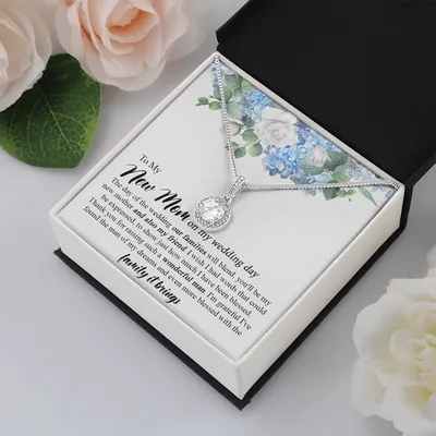 New Mom Wedding Jewelry Gift, Mother In Law Wedding Gift From Bride, Mother of the Groom Necklace