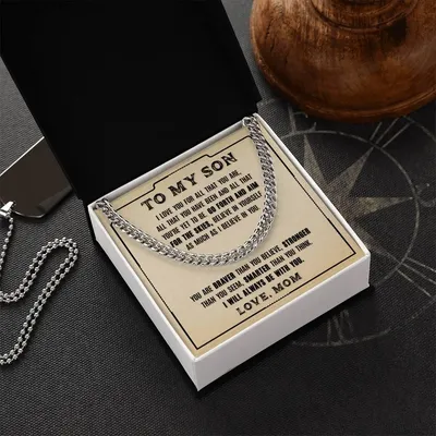 To My Son - Cuban Link Chain Necklace