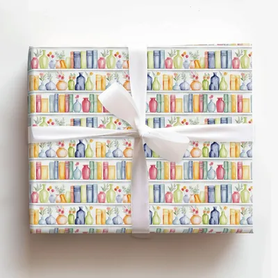 Booked for Mom - Gift Wrap for Christmas, Holidays Wrapping Paper, Christmas Wrapping Paper