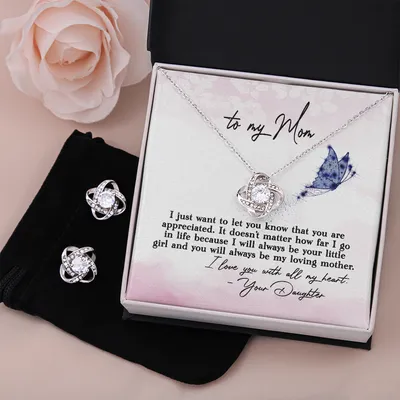 Mothers Day Gift From Daughter, Mother's Day Necklace, To My Mom Message Card Necklace, Mom Birthday Gift from Daughter, Mom Necklace
