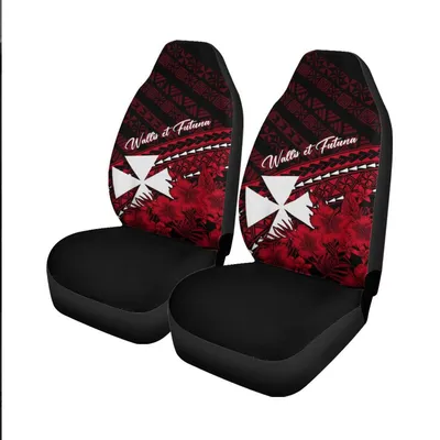 Wallis et Futuna Car Seat Cover Tapa Hibiscus Vibes