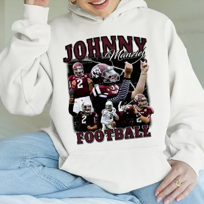 Vintage 90s Style Johnny Manziel Hoodie Johnny Manziel Hoodie Retro Johnny Manziel Hoodie Football Hoodie Unisex Graphic Hoodie