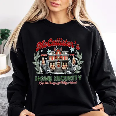 Mccallister Home Security Sweatshirt Sweatshirt Sweatshirt Funny Christmas Movie Sweatshirt Retro Holiday Home Alone Insp