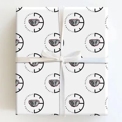 Alabama Basketball - Gift Wrap for Christmas, Holidays Wrapping Paper, Christmas Wrapping Paper