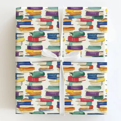 Book It - Gift Wrap for Christmas, Holidays Wrapping Paper, Christmas Wrapping Paper