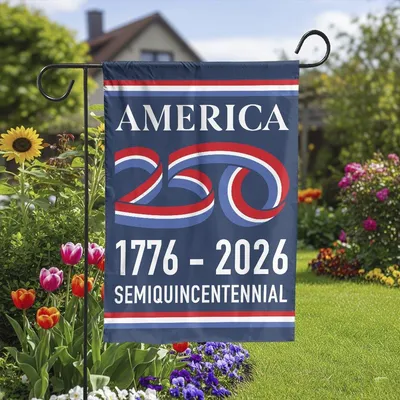 America 250 Garden Flag , 1776-2026 Semiquincentennial Celebration Yard Decor Vertical Garden Flag