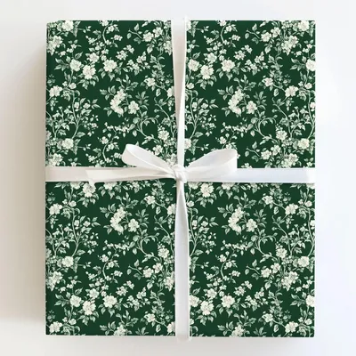 Emerald Bride - Gift Wrap for Christmas, Holidays Wrapping Paper, Christmas Wrapping Paper