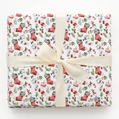 Stocking Season - Gift Wrap for Christmas, Holidays Wrapping Paper, Christmas Wrapping Paper