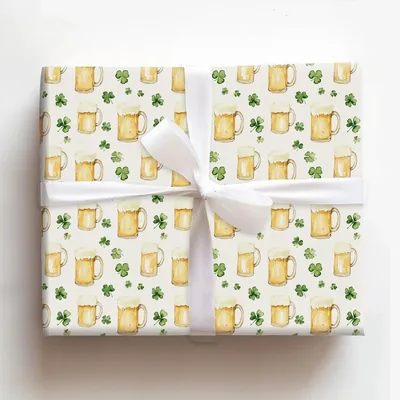 Suds and Clover - Gift Wrap for Christmas, Holidays Wrapping Paper, Christmas Wrapping Paper