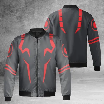 Sukuna Jacket, Windproof Bomber Jacket, Jujutsu Kaisen Cursed Energy Design, Anime Streetwear, Manga Fan Gift Bomber Jacket
