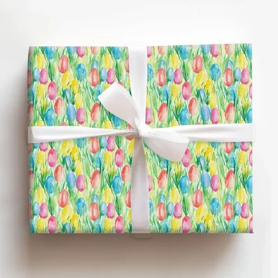 Tulip Me Softly - Gift Wrap for Christmas, Holidays Wrapping Paper, Christmas Wrapping Paper