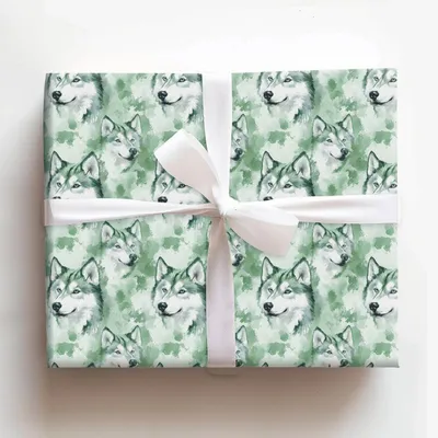 Green Scene - Gift Wrap for Christmas, Holidays Wrapping Paper, Christmas Wrapping Paper