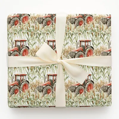 Harvest Hustle - Gift Wrap for Christmas, Holidays Wrapping Paper, Christmas Wrapping Paper