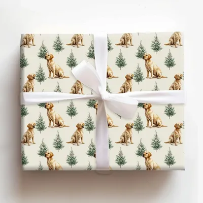 Dudley Forest - Gift Wrap for Christmas, Holidays Wrapping Paper, Christmas Wrapping Paper