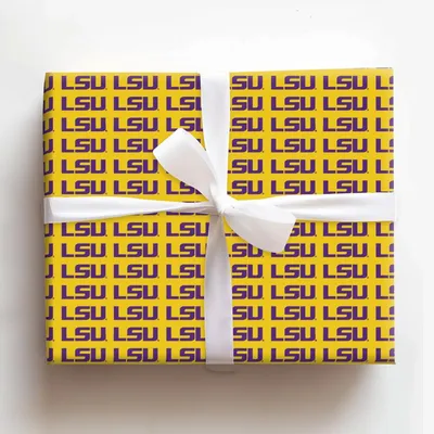 LSU Purple & Gold Fusion - Gift Wrap for Christmas, Holidays Wrapping Paper, Christmas Wrapping Paper