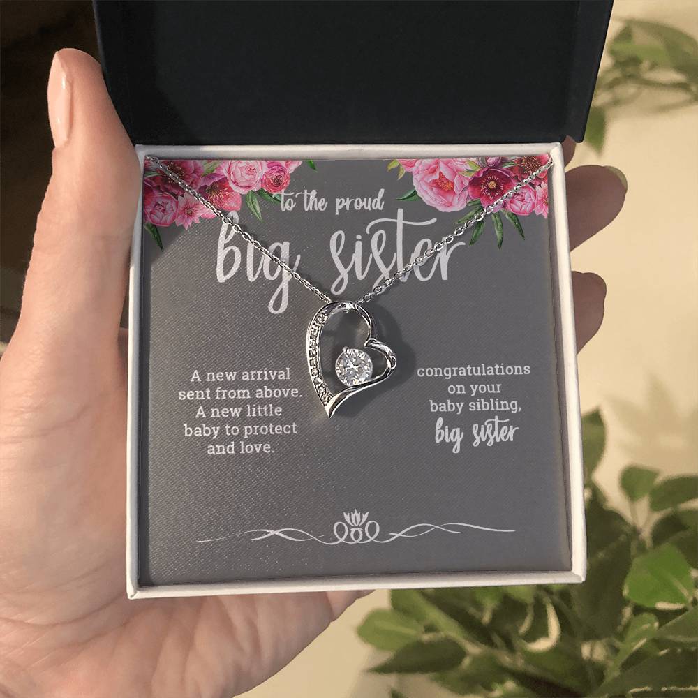 New Big Sister Gift, Big Sister Necklace, Gift For New Big Sister, Baby Shower Gift