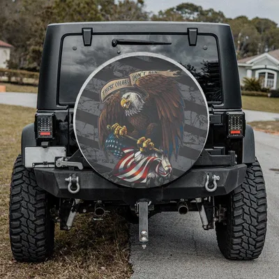 Petthouse _ American Eagle These Colors Don'T Run Spare Tire Cover American Pride Car Accessory Truck Decor Spare Tire Cover
