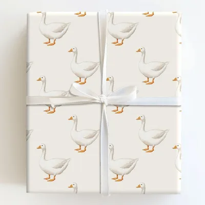 Once Upon a Waddle - Gift Wrap for Christmas, Holidays Wrapping Paper, Christmas Wrapping Paper