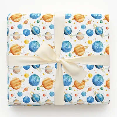 Cosmic Loop - Gift Wrap for Christmas, Holidays Wrapping Paper, Christmas Wrapping Paper