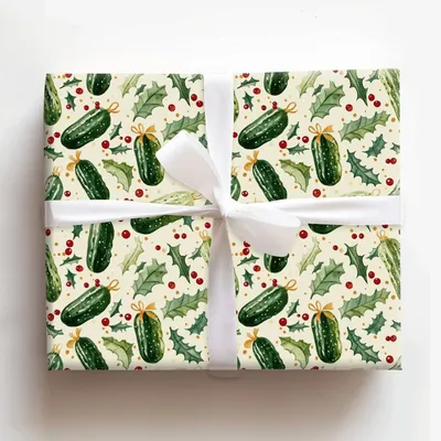 Dill-icious Holidays - Gift Wrap for Christmas, Holidays Wrapping Paper, Christmas Wrapping Paper
