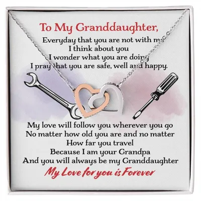 Mechanic'S Granddaughter - Interlocking Heart Necklace Interlocking Hearts Necklace