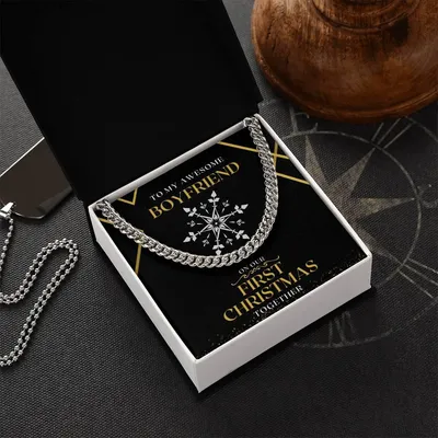 Chain Necklace To My Boyfriend On Our First Christmas Together Cuban Link Chain